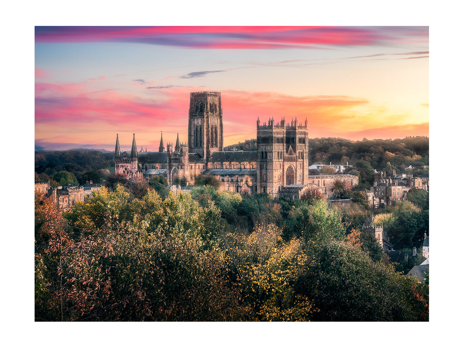 Durham Cathedral Sunset - England