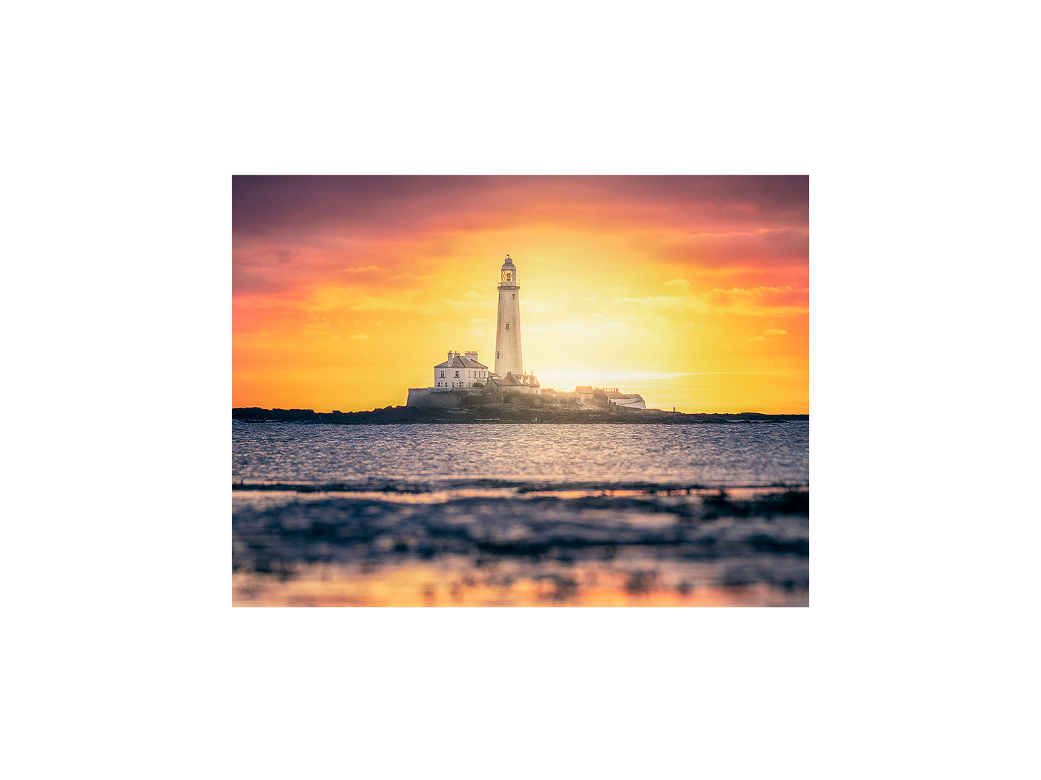 St Mary's Lighthouse Sunrise - England