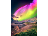 Dunstanburgh castle's aurora